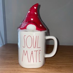 Rae Dunn Soul Mate Gnome Topper Mug